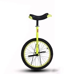  Monocicli Ruota Antiscivolo Monociclo Bici da Montagna Pneumatico Ciclismo Sport all'Aria Aperta Fitness Esercizio Salute Monocicli per Adulti Motorizzato (Color : Green, Size : 20Inch) Durevole (Yellow 18inch
