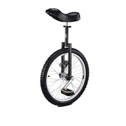 LJXiioo Monocicli RZiioo Monociclo da Allenamento per Adulti da 20 Pollici, Regolabile in Altezza, Antiscivolo, Pneumatico butilico da Montagna, Equilibrio, Bicicletta, Cyclette, Nero