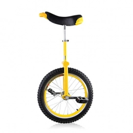 TTRY&ZHANG Monocicli TTRY&ZHANG Boy Girls Monociclo Bici con 16" / 18" / 20" / 24" Ruota, Adulti Big Bambini Unisex Adult Beginner Adult Yellow Underancles, Load 150kg / 330LBS (Size : 18"(46CM))
