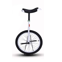 TXTC Bici TXTC Adulti Monociclo, Bicicletta Equilibrio, Biciclette Comfort con in Lega di Alluminio Spessa Rim, Ergonomico Sella, for Gli Sport Esterni Fitness Exercise Salute (Color : White, Size : 18in)