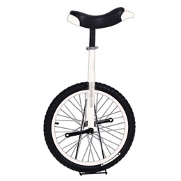 YYLL Monocicli YYLL 45 Centimetri Monociclo 18 Pollici con Ruote in Lega di Alluminio Rim, Mountain Bike Balance Bicicletta Sport Fitness Exercise (Bianco) (Color : White, Size : 18Inch)