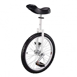 YYLL Monocicli YYLL Bianco Monociclo Bicicletta Sport Fitness, Monociclo Free Wheel Supporto Adatto for la mia Altezza è 160cm, 175 Centimetri, 20 Pollici (Color : White, Size : 20Inch)