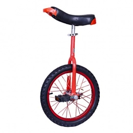 YYLL Bici YYLL Monociclo con parcheggio Telaio Adulti Professionale acrobatico Veicolo Monociclo for Outdoor Sport Fitness (Color : Red, Size : 16inch)