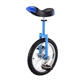 YYLL Monocicli YYLL Monociclo con Sella Confortevole, Monociclo-Lega di Alluminio Spessa Rim Bicicletta Sport Fitness Exercise (Color : Blue, Size : 16inch)