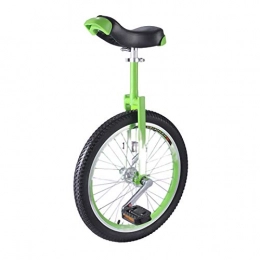 YYLL Bici YYLL Unicycles con Doppio Strato Spesso Pneumatici, Adatto Professionale for Juggling / Intrattenere Outdoor Sports (Color : Green, Size : 18inch)