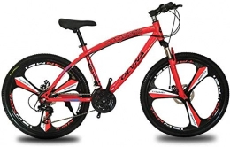 DSG Bici 24 velocità anteriore e posteriore ammortizzatore doppio freno a disco bicicletta 26 pollici mountain bike telaio in acciaio bicicletta-rosso