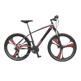 DXDHUB Mountain Bike 26 / 27.5 "Wheel Adult Mountain Bike, 24 velocità, anteriore e posteriore freni a doppio disco meccanici, Off-road grado resistente all'usura pneumatici. (Colore: Rosso, Dimensioni: 27.5 '')