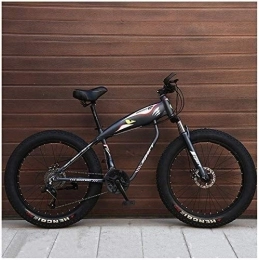 Aoyo Mountain Bike 26 Inch Hardtail mountain bike, Adulto Fat Tire Mountain bicicletta, freni a disco meccanici, sospensione anteriore donna degli uomini biciclette, (Color : Grey Spokes)