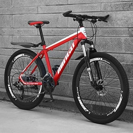LCRAKON Mountain Bike 26" Mountain Bike - MJH-02 Bici da MTB a 24 Velocità - Bicycle a Sospensione Completa per Adulti & Adolescenti, Corpo in Acciaio al Carbonio, Freni a Doppio Disco - 5 Colori Tra Cui Scegliere