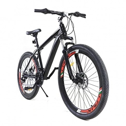 Futchoy Mountain Bike 26 pollici, 21 marce, cambio a manopola girevole in lega di acciaio al carbonio, unisex, con freno a contropedale, mountain bike, bici da corsa, da uomo, per adulti
