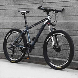 Bbhhyy Bici 26 Pollici Mountain Bike, Sport Tempo Libero Biciclette Adulto Uomini Doppio Sospensione / Freni A Disco (Color : Black Ash, Size : 21 Speed)
