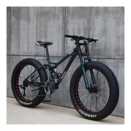GUHUIHE Mountain Bike 26 pollici ruota 27 velocità Adulto Mountain Fat Bike Bike Velocità Velocità Velocità Bicicletta Bicicletta Off-Road Snowmobile Uomo Guida all'aperto MTB ( Color : Blue Spoke wheel , Size : 21 Speed )