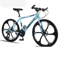 WSS Bici 26 pollici Ultralight Bicycle-Mechanical Brake-Adatto per studenti adulti fuoristrada a lavorare in mountain bike blu-30 velocità