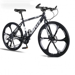 WSS Bici 26 pollici Ultralight Bicycle-Mechanical Brake-Adatto per studenti adulti fuoristrada per lavorare in mountain bike nera-24 velocità
