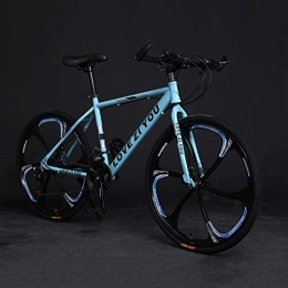  Bici Adultmountain Bike, Biciclette da esterno in acciaio ad alto tenore di carbonio, 21 velocità bicicletta piena sospensione MTB ​​Gears Dual Disc Brakesmountain Bicicletta, C-24inch30speed