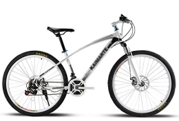 AMhuui Bici AMhuui Mountain Bike in Alluminio, Doppio Disco per Adulti Shock velocità della Bicicletta Freni di Corsa di Alluminio Esterna Ciclismo