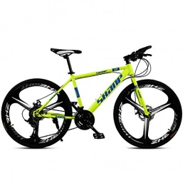 AYZE Bici AYZE Mountain Bike Uomo 26, Pollici off-Road Mountain Bike, all-Terrain Mountain Bike 21-Speed 3-Spoke Carbon Steel Bike 27speed Yellow