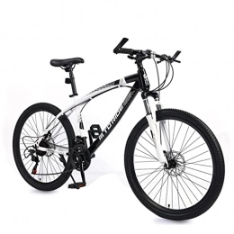 AZXV Bici AZXV 21 velocità in Acciaio ad Alta Carbonio Bike Mountain Bike Meccanico Dual Dual DOP-Freni Doppi Shock-Assorbente MTB Bicycle Bicycle, 26 Pollici, Colori Multipli, per Black White