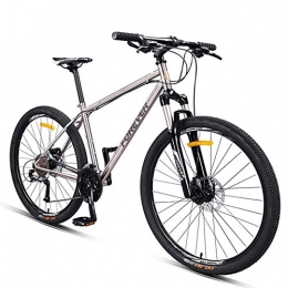 BCX Bici BCX Mountain bike per adulti, mountain bike hardtail con telaio in acciaio da 27, 5 pollici, freni a disco meccanici, bici antiscivolo, bicicletta da montagna per tutti i terreni da donna, 27 velocità
