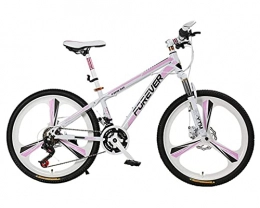 BaiHogi Bici Bici da Corsa Professionale, Mountain Bike Bici Adulta allievo Femminile 26 Pollici 27 a velocità variabile in Lega di Alluminio a Doppio Disco Freno Pink Bicycle Una, B (Color : B, Size : -)
