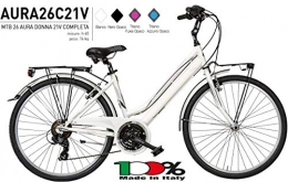 Cicli Puzone Mountain Bike Bici Misura 26 Donna MTB City Alluminio Aura 21V Art. AURA26C21V