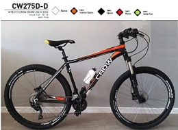 Cicli Puzone Mountain Bike BICI MTB 27, 5 CROW GRUPPO DEORE DISCHI IDRAULICI (NERO-ARANCIO) MODELLO CW275D-D MADE IN ITALY