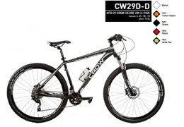 Cicli Puzone Mountain Bike BICI MTB 29 CROW GRUPPO DEORE DISCHI IDRAULICI (NERO-OPACO) MODELLO CW29D-D MADE IN ITALY