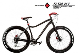 Cicli Puzone Mountain Bike BICI MTB FATBIKE FRENI A DISCO IDRAULICI SHIAMNO ALIVIO 24V MODELLO FAT26 24V MADE IN ITALY (52 CM)
