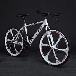 Bici Bicicletta Adultmountain, biciclette ad alta strada in acciaio al carbonio, bicicletta a 21 velocità Sospensione completa MTB Ingranaggi a doppio disco Frenosmountain Bicicletta, E-24inch24speed