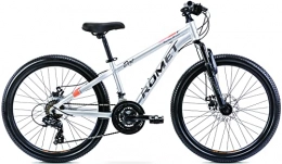 Cicli Puzone Mountain Bike BICICLETTA BICI MTB 24 FRONT ROMET RAMBLER DIRT DISC ALLOY BAMBINO SHIMANO 21V