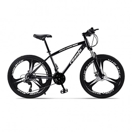 XIAXIAa Mountain Bike Bicicletta, bicicletta fuoristrada a 30 velocità, mountain bike da 24 / 26", con sedile regolabile e telaio in acciaio ad alto tenore di carbonio, per adulti, antiscivolo, doppio freno a disco /