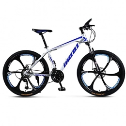 M-YN Mountain Bike Bicicletta di Mountain Bike 26 Pollici Mens MTB Freni A Disco 3 / 6 Raggi(Size:26inch, Color:Blu)