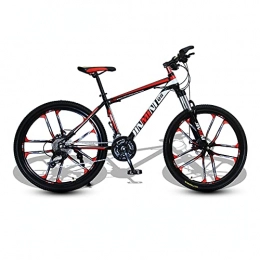 XIAXIAa Mountain Bike Bicicletta, mountain bike ammortizzante, bicicletta a 27 velocità da 24 / 26 pollici, per adulti e adolescenti, adatta a vari terreni, telaio in acciaio ad alto tenore di carbonio, per donne o uomi