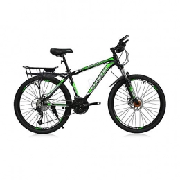 Yuxiaoo Mountain Bike Bicicletta, mountain bike da 26 pollici, bicicletta a 27 velocità, con telaio in lega di alluminio ultraleggera, facile da installare, adatta a vari terreni, per adulti e adolescenti / Verde / 1