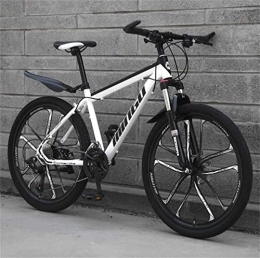 Generic Mountain Bike Bicicletta, Mountain Bike per Adulti City Road Bicycle - Commuter City Hardtail Bike Unisex (Color : White, Size : 27 Speed)