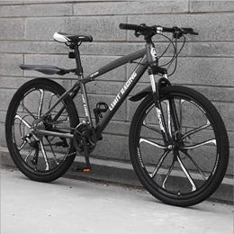 GXQZCL-1 Mountain Bike Bicicletta Mountainbike, 26inch Mountain bike, acciaio al carbonio Telaio hardtail bicicletta della montagna, doppio freno a disco anteriore e sospensioni MTB Bike ( Color : A , Size : 27-speed )
