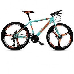 CDPC Mountain Bike Biciclette, Mountain Bike per Adulti, Bici da Strada con Telaio in Lega di Alluminio a 21 / 24 velocità, Bici da Strada Multicolore da Uomo e da Donna (Colore : Verde, Dimensioni : 21 velocità