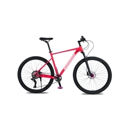  Bici Bicycles for Adults 21 Inch Large Frame Aluminum Alloy Mountain Bike 10 Speed Bike Double Oil Brake Mountain Bike Front and Rear Quick Release (Color : Red, Size : 21 inch Frame)