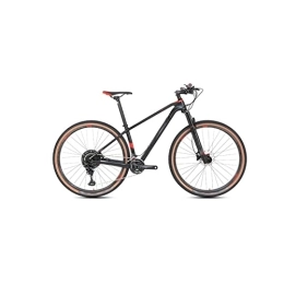  Mountain Bike Bicycles for Adults 24 Speed MTB Carbon Fiber Mountain Bike with 2 * 12 Shifting 27.5 / 29 Inch Off-Road Bike (Color : Black, Size : Large)