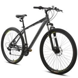 Bici Bicycles for Adults Aluminum Alloy Mountain Bike for Woman Men AdultMulticolor Front and Rear Disc Brakes Shockproof Fork (Color : Gray)
