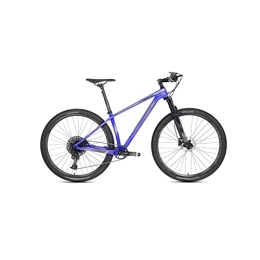  Bici Bicycles for Adults Bicycle Oil Disc Brake Off-Road Carbon Fiber Mountain Bike Frame Aluminum Wheel (Color : Blue, Size : Small)