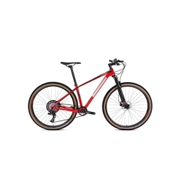  Bici Bicycles for Adults Carbon Fiber 27.5 / 29 Inch 13 Speed Frame Bike (Color : Red, Size : Large)
