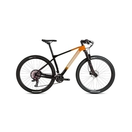  Bici Bicycles for Adults Carbon Fiber Quick Release Mountain Bike Shift Bike Trail Bike (Color : Orange, Size : Large)