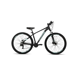  Bici Bicycles for Adults Mountain Bike for Men Adult Bicycle Aluminum Hydraulic Disc-Brake 16-Speed with Lock-Out Suspension Fork (Color : Black, Size : Large)
