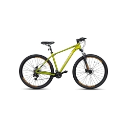  Bici Bicycles for Adults Mountain Bike for Men Adult Bicycle Aluminum Hydraulic Disc-Brake 16-Speed with Lock-Out Suspension Fork (Color : Yellow, Size : Large)