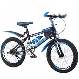 Bike Bici Bike 1 / 7 velocità Montagna Bici per Bambino 20 Pollici Mountain, Unisex BMX, Freno a U, Blu Rosso Nero, Black+Blue, 7Speed