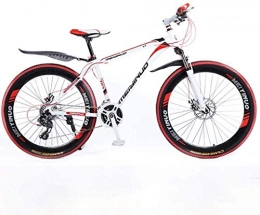 SXXYTCWL Mountain Bike Bike in montagna 27 su 27 velocità per adulti, lega leggera in lega di alluminio full frame, ruota anteriore sospensione per biciclette da uomo, freno a disco 6-11, nero 1 jianyou ( Color : Red 2 )