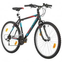 Bikesport Mountain Bike Bikesport ACTIVE Bicicletta Mountain Bike 26" Altezza telaio: 48 cm, Shimano 18 cambios CONSEGNA PRIMA DI NATALE, FINO A 4-6 GIORNI LAVORATIVI (Blu rosso, S)