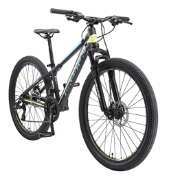 BIKESTAR Mountain Bike BIKESTAR Hardtail Mountain Bike in Alluminio, Freni a Disco, 26" | Bicicletta MTB Telaio 13" Cambio Shimano a 21 velocità, sospensioni | Nero Giallo