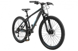 BIKESTAR Mountain Bike BIKESTAR Hardtail Mountain Bike in Alluminio, Freni a Disco, 26" | Bicicletta MTB Telaio 16" Cambio Shimano a 21 velocità, sospensioni | Nero Blu